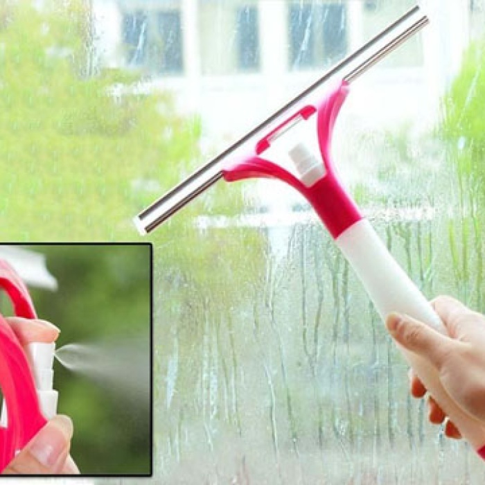 Biomak Su Hazneli ve Spreyli Cam Silme Aparatı