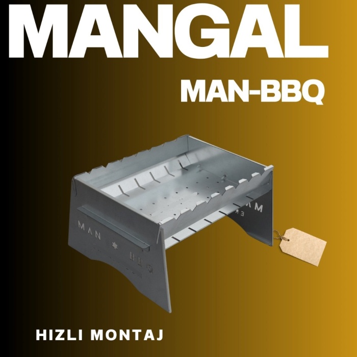 Katlanabilir Mangal Portatif Katlanabilir Kamp ve Piknik Mangalı 1 MM Kalınlık