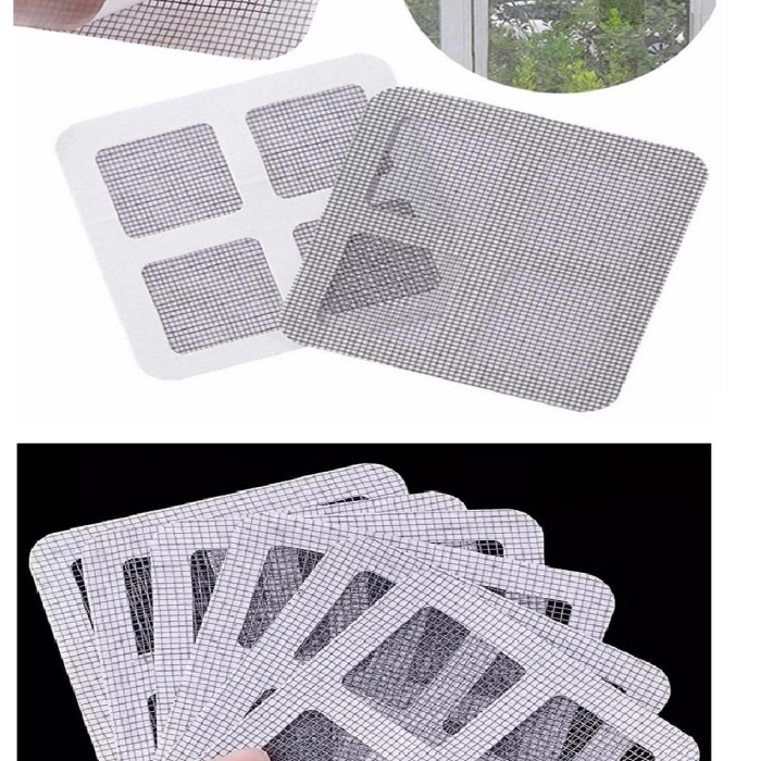 Biyomak® 10 Adet Yapışkanlı Kesilerek Kullanılabilir Yırtık Kapı-Pencere Sinekliği Onarım Tamir Bandı