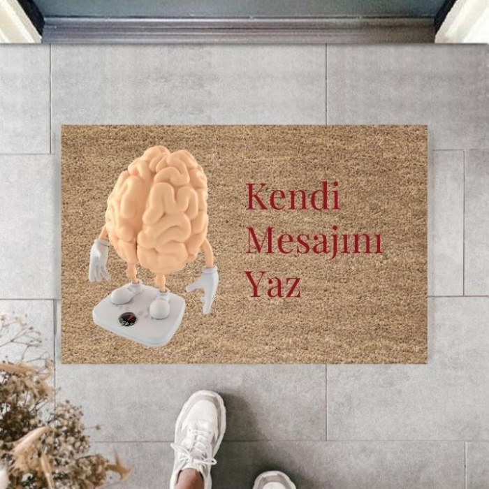 Biomak Dijital Baskı Kişiye Özel İç Kapı Dekorasyon Paspas  PS11225