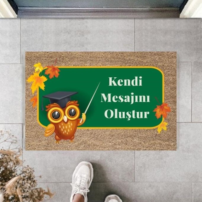 Biomak Dijital Baskı Kişiye Özel İç Kapı Dekorasyon Paspas  PS11226