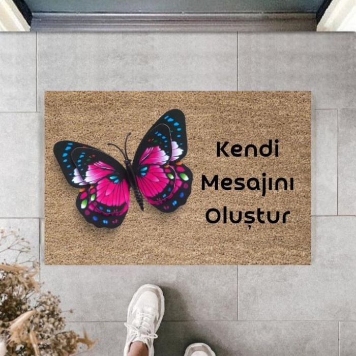 Biomak Dijital Baskı Kişiye Özel İç Kapı Dekorasyon Paspas  PS11234