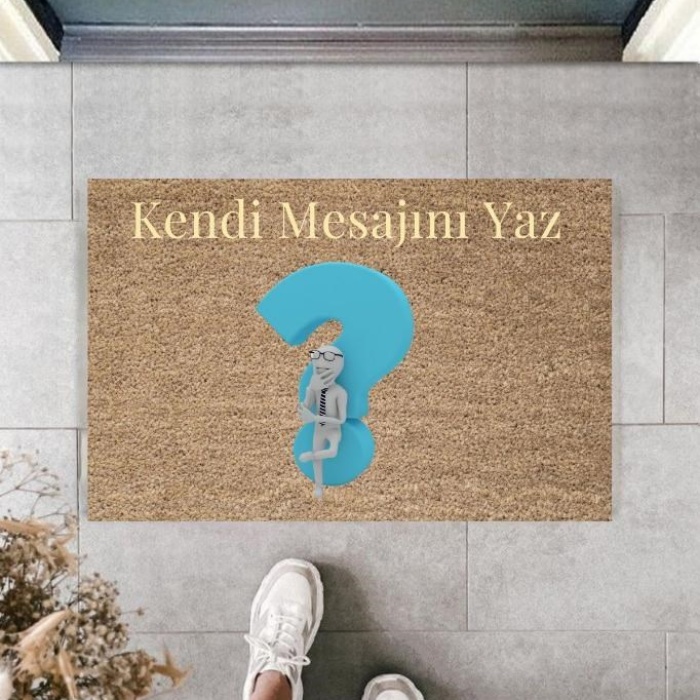 Biomak Dijital Baskı Kişiye Özel İç Kapı Dekorasyon Paspas  PS11236
