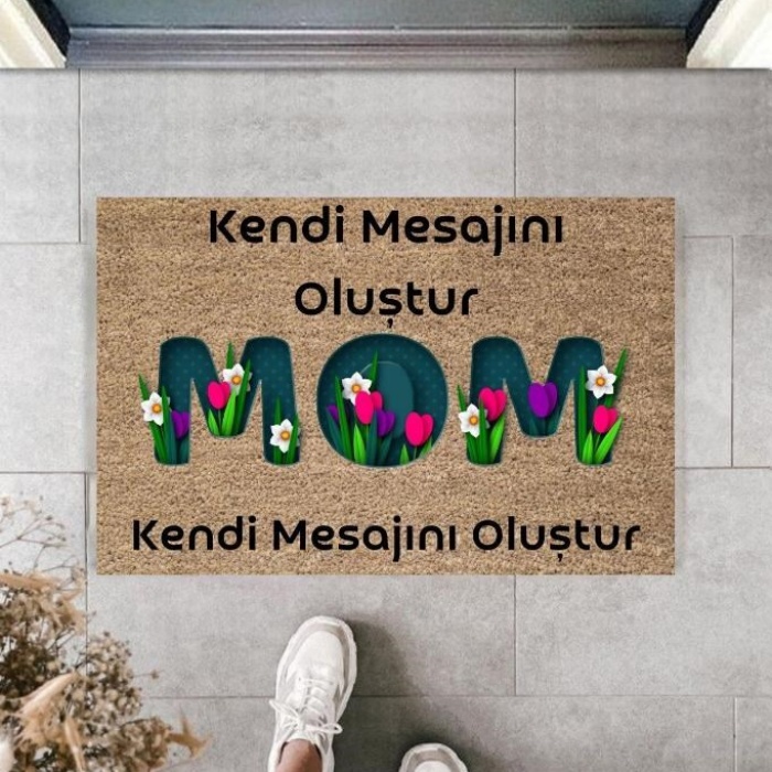 Biomak Dijital Baskı Kişiye Özel İç Kapı Dekorasyon Paspas  PS11238