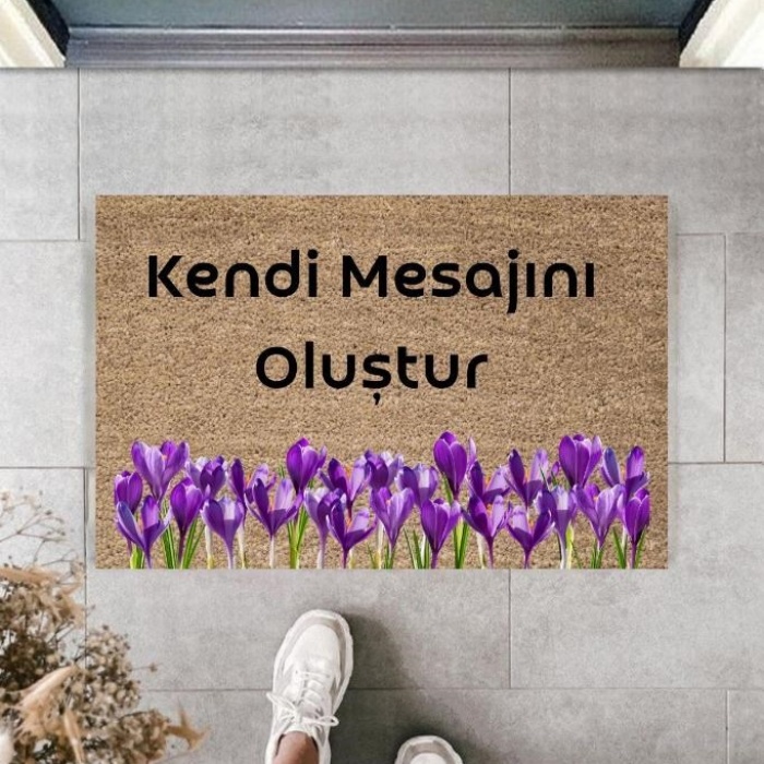 Biomak Dijital Baskı Kişiye Özel İç Kapı Dekorasyon Paspas  PS11242