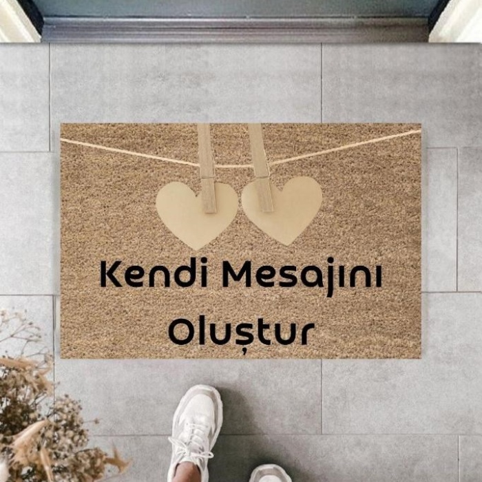 Biomak Dijital Baskı Kişiye Özel İç Kapı Dekorasyon Paspas  PS11243