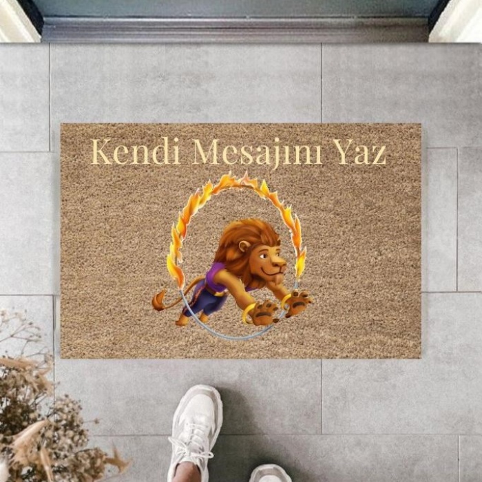 Biomak Dijital Baskı Kişiye Özel İç Kapı Dekorasyon Paspas  PS11247