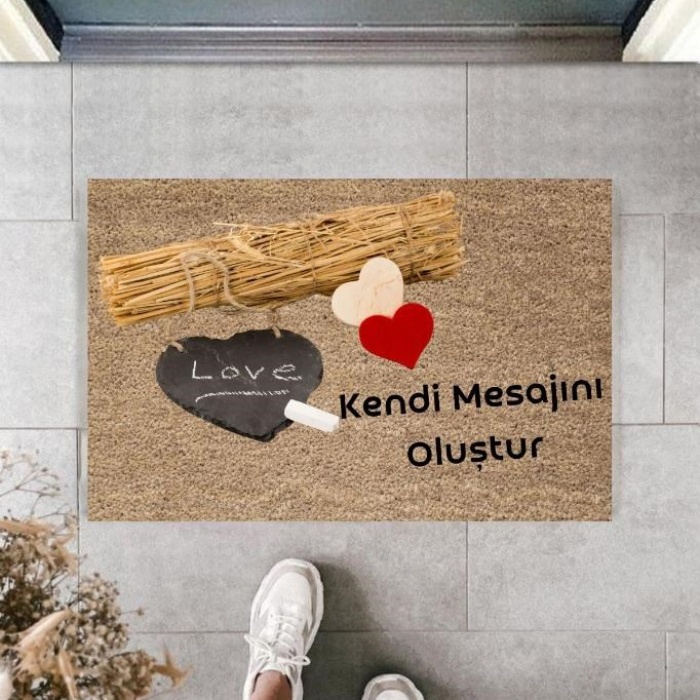 Biomak Dijital Baskı Kişiye Özel İç Kapı Dekorasyon Paspas  PS11248