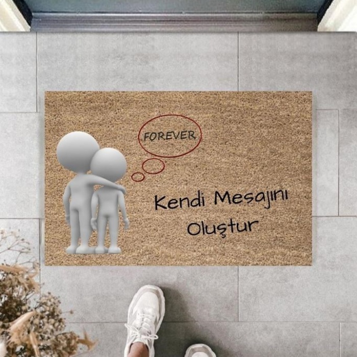 Biomak Dijital Baskı Kişiye Özel İç Kapı Dekorasyon Paspas  PS11253