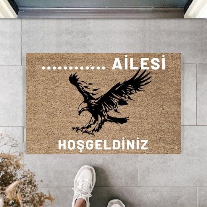 Biomak Dijital Baskı Kişiye Özel İç Kapı Dekorasyon Paspas  PS11276