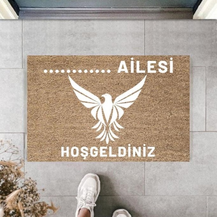 Biomak Dijital Baskı Kişiye Özel İç Kapı Dekorasyon Paspas  PS11277