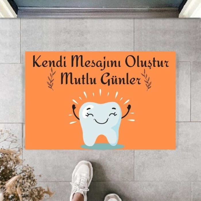 Biomak Dijital Baskı Kişiye Özel İç Kapı Dekorasyon Paspas  PS11289