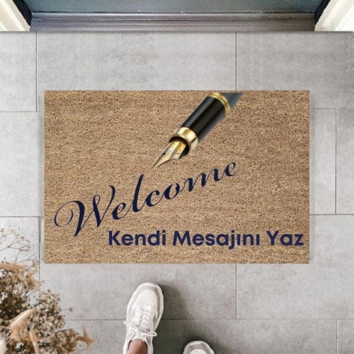 Biomak Dijital Baskı Kişiye Özel İç Kapı Dekorasyon Paspas PS11296