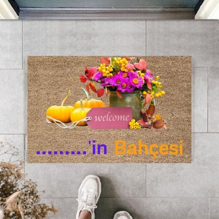 Biomak Dijital Baskı Kişiye Özel İç Kapı Dekorasyon Paspas PS11297