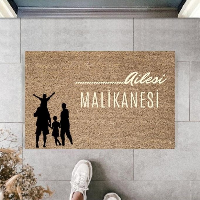 Biomak Dijital Baskı Kişiye Özel İç Kapı Dekorasyon Paspas PS11307