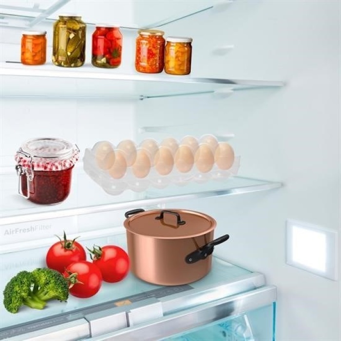 Biomak® 12li Şeffaf Kapaklı Kilitli Yumurta Saklama Kabı Kutusu Aparatı