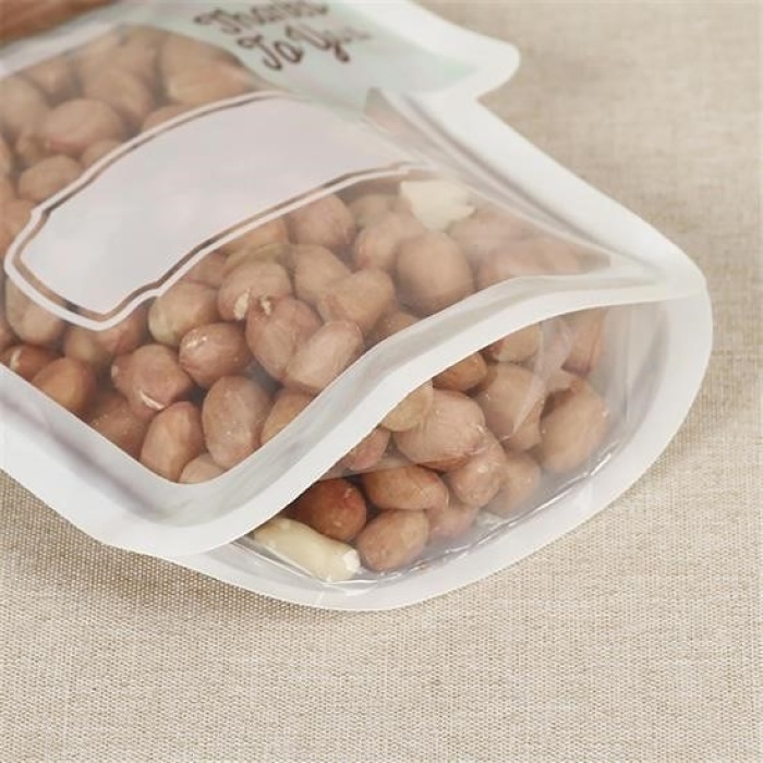 Biomak® Kavanoz Görünümlü Kilitli Poşet Çıtçıtlı ve Pratik Torba 4 Adet