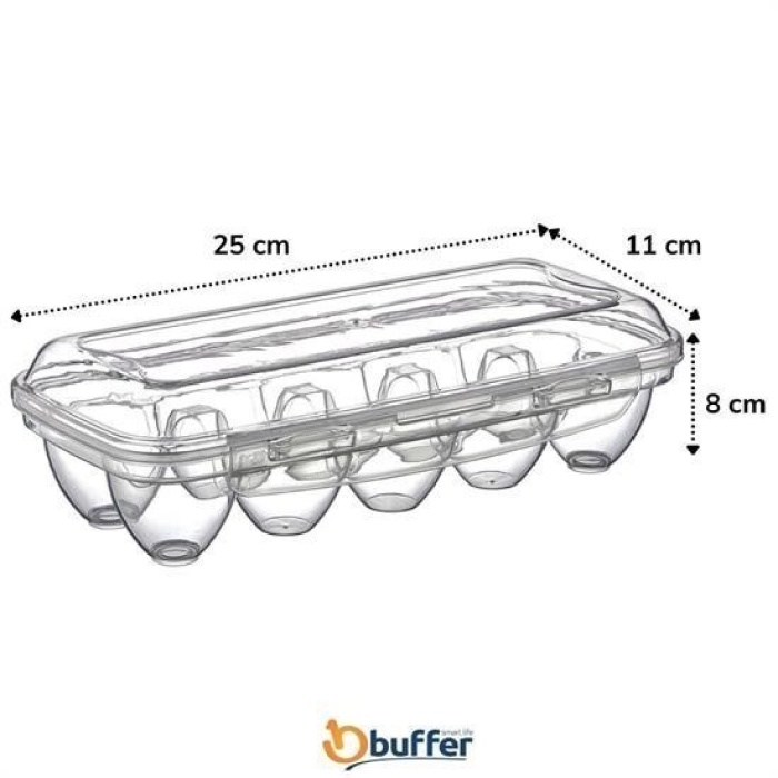 Biomak® 10 Bölmeli Kilitli Kapaklı Yumurtalık Saklama Kutusu YU110