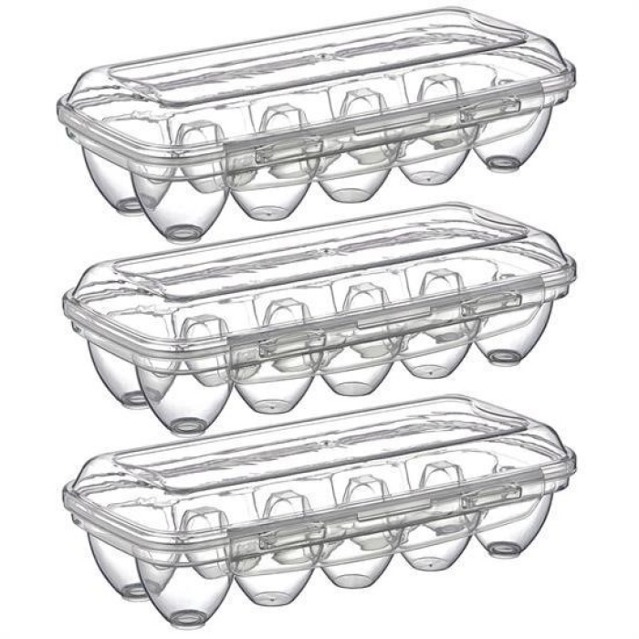 Biomak® 10 Bölmeli Kilitli Kapaklı Yumurtalık Saklama Kutusu YU110