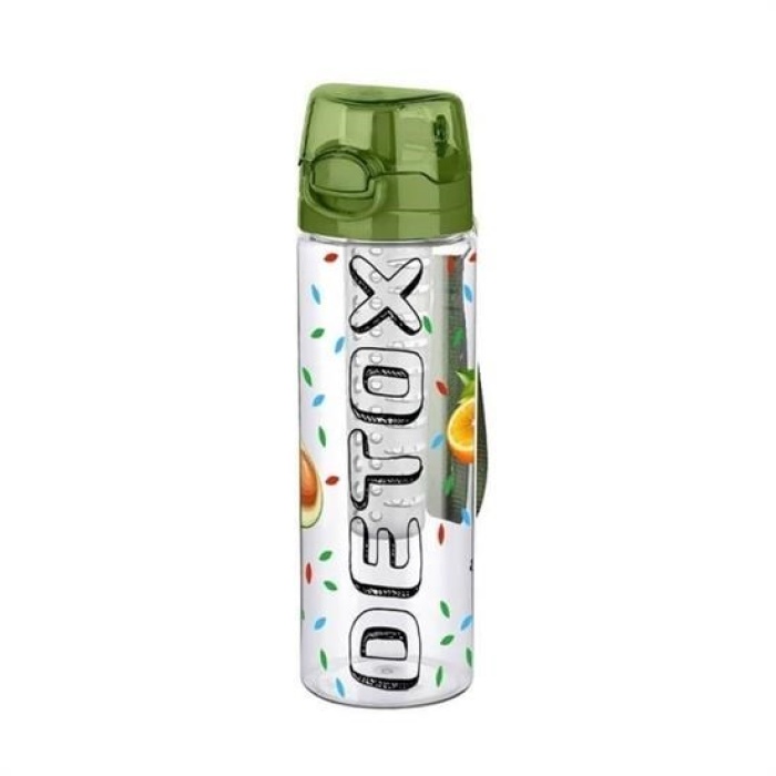 Biomak® Tutma Saplı Kilitli Kendiliğinden Süzgeçli Kolay Taşınabilir Detoks Sporcu Diyet Matarası