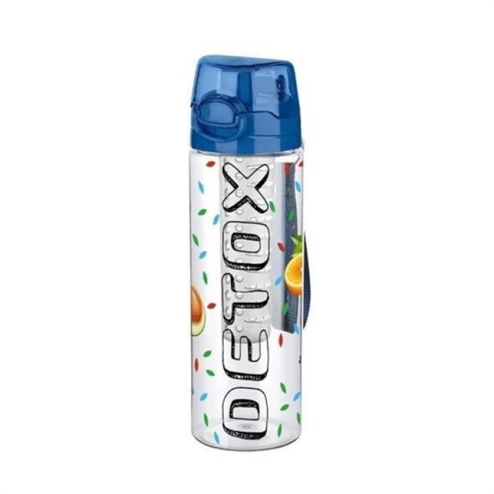 Biomak® Tutma Saplı Kilitli Kendiliğinden Süzgeçli Kolay Taşınabilir Detoks Sporcu Diyet Matarası