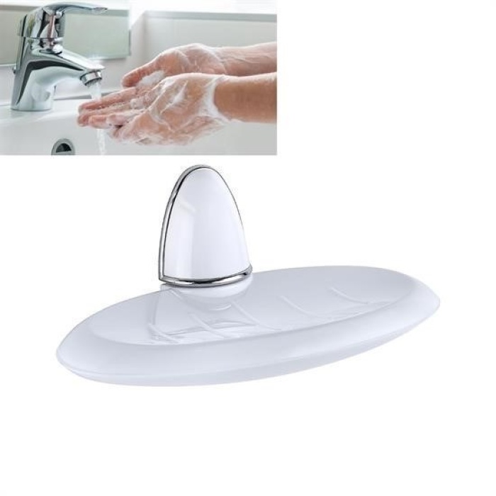 Biomak® Lüks Milenyum Sabunluk Dekoratif Beyaz Sabun Tutucu Stand