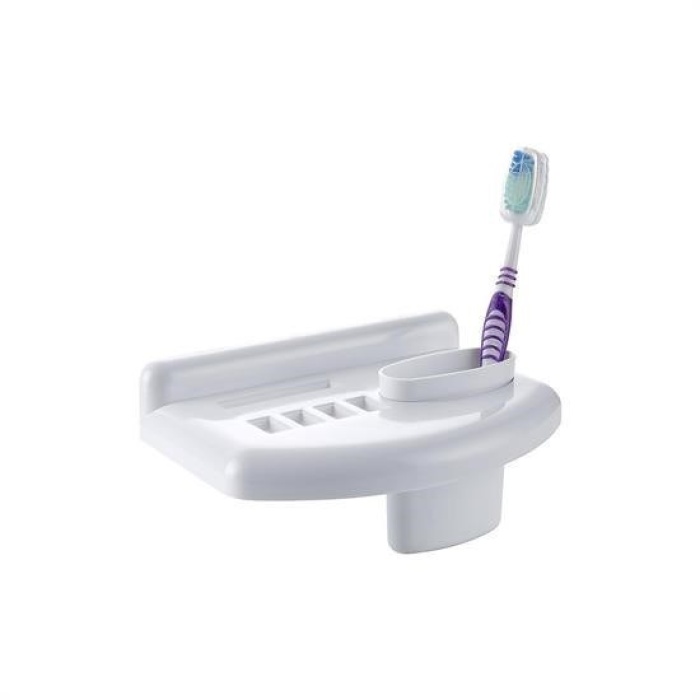 Biomak® Banyo Diş Macunu Diş Fırçası Tutacağı Bardağı Fırçalık Stand