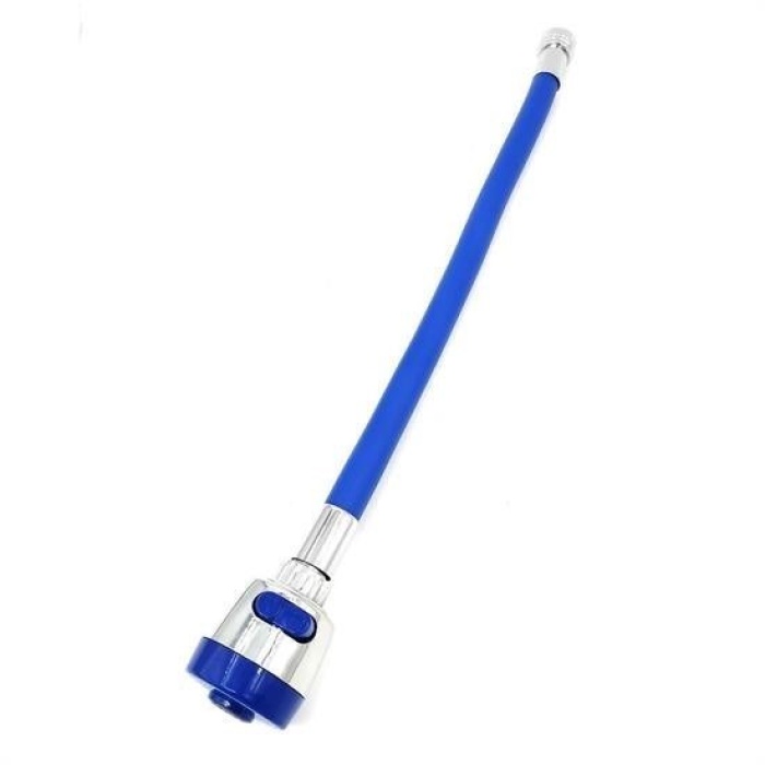 Biomak® Oynar Başlıklı Tasarruflu Kubar Musluk Borusu ve Başlığı Mavi
