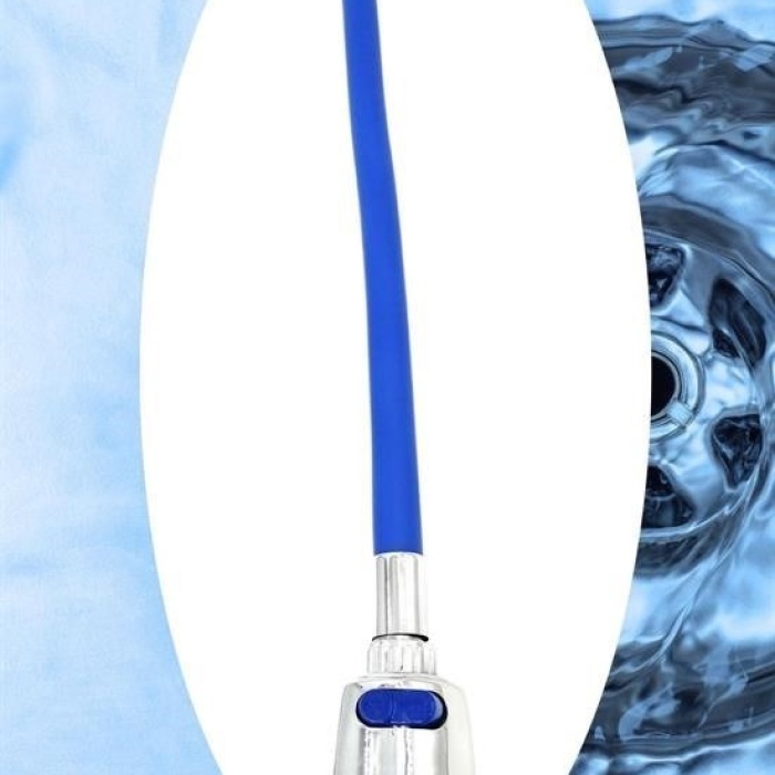Biomak® Oynar Başlıklı Tasarruflu Kubar Musluk Borusu ve Başlığı Mavi