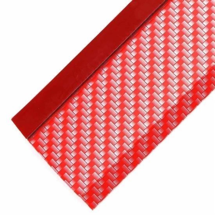 Biyomak® Kırmızı Renkli 2,5 Metre Araba Oto Ön Tampon Koruyucu Kauçuk Pratik Tampon Şerit Bant Döşeme