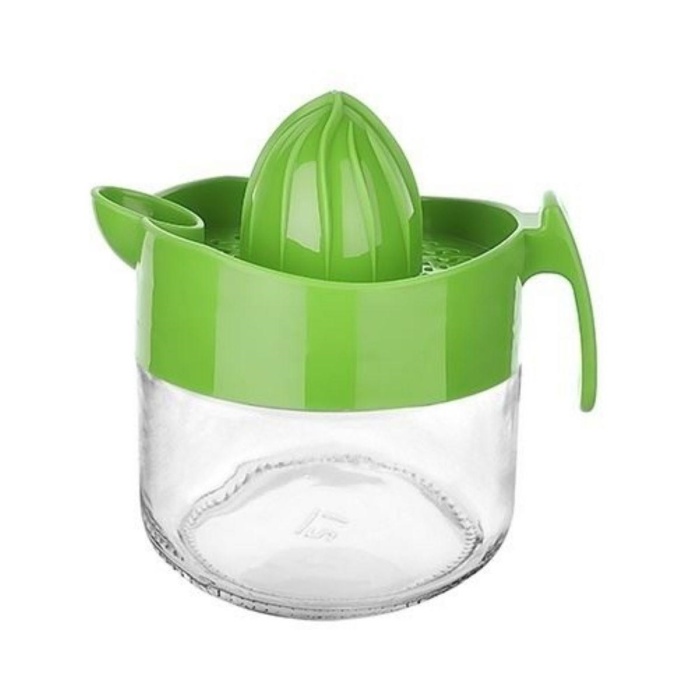 Biyomak® 300ml Cam Hazneli Pratik Limon Narenciye Sıkacağı KC-405