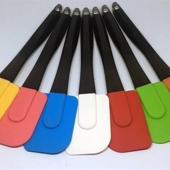 Biyomak® Dekoratif Renkli Silikon Spatula Pratik Sevimli Spatula Kaşık