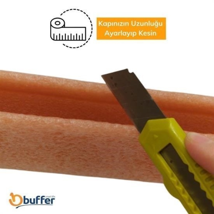 Biomak®  4 Adet Kapı Toz Rüzgar Önleyici Isı Yalıtımı Sağlayan Sızdırmaz Strafor