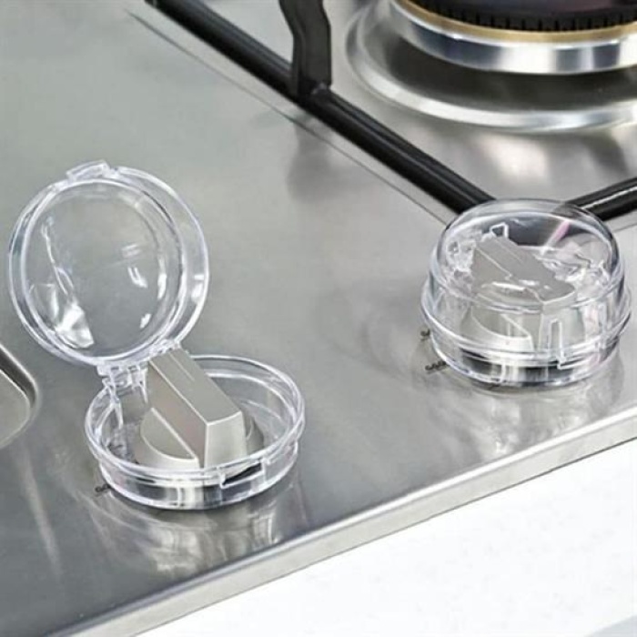 Biomak® Isıya Dayanıklı Plastik Ocak Düğme Koruyucu Düğme Kilidi Emniyet Düzeneği