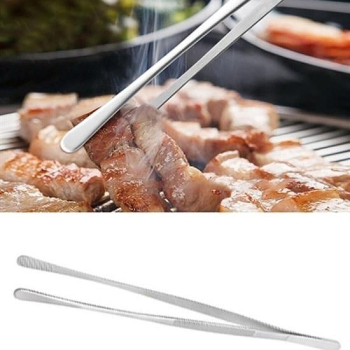 Biomak®  Yiyecek Servis Maşası Air Fryer  Master Chef Şef Cımbızı Et Kızartma Barbekü Aleti 30 Cm