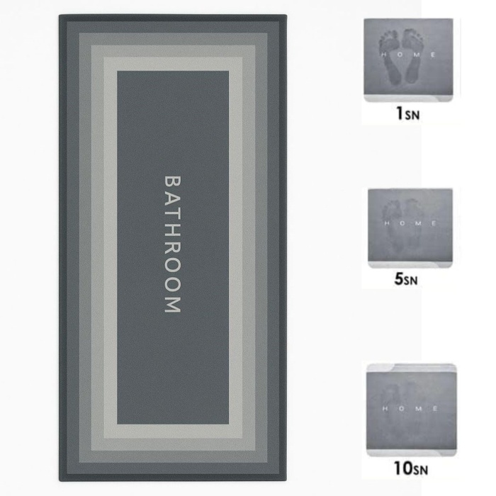 Biomak® Sihirli Süper Su Emici Kaymaz Tabanlı Uzun Paspas 40*120 cm