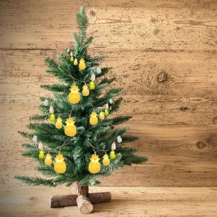 Biomak® Karışık Renk Dekoratif Ananas Dolama 10’lu Şerit Led Işık Zinciri