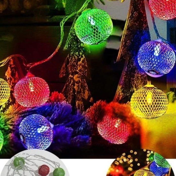 Biomak® Parti ve Özel Gün Dekorasyonu Top Led Kandil Şeklinde Aydınlatma