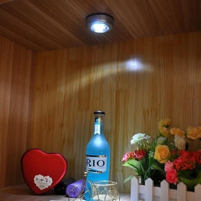 Biomak® Kablosuz Spot Pilli Dokunmatik Led Lamba 3 Ledli Dolap Lambası