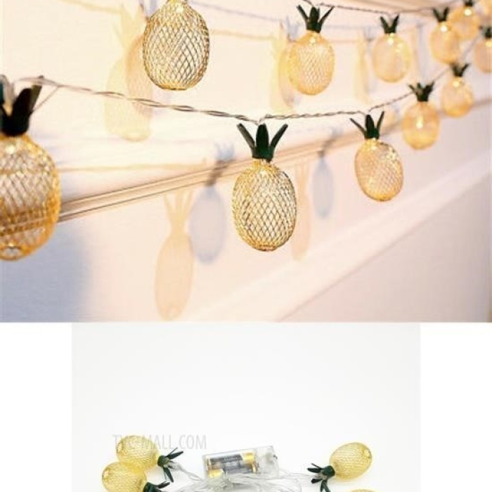 Biomak® Dekoratif Pilli Pineapple Ananas Pilli Şerit Led Işık (1 Metre)