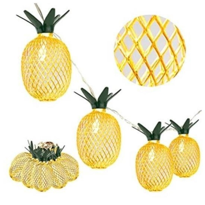 Biomak® Dekoratif Pilli Pineapple Ananas Pilli Şerit Led Işık (1 Metre)