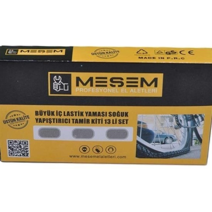 Biomak® 13lü Bisiklet Motorsiklet İç Lastik Yaması Soğuk Yapıştırıcılı