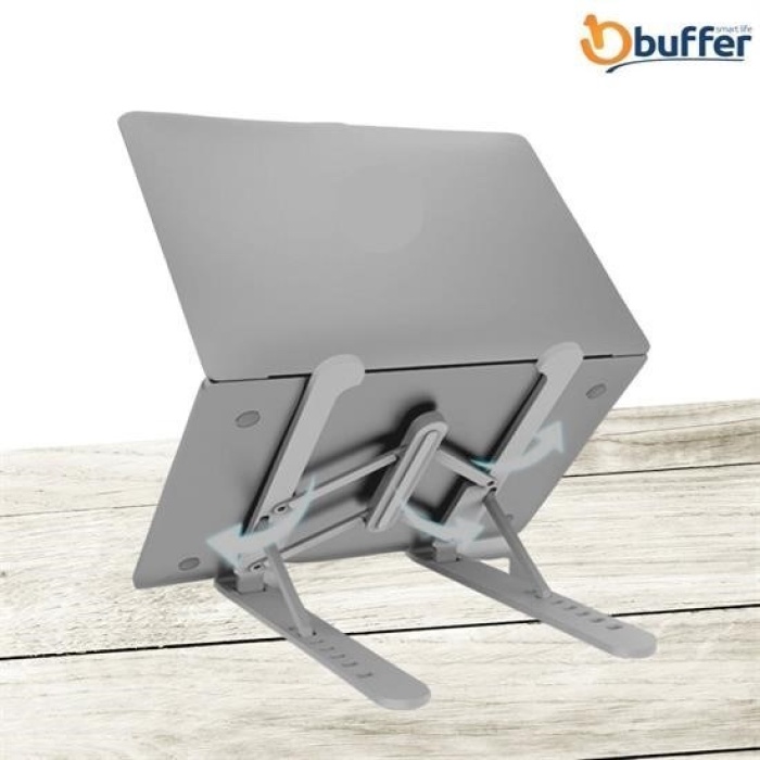 Biomak® Ayarlanabilir Plastik Dizüstü Destek Tabanı Katlanabilir Taşınabilir Laptop Sehpası Yükselti