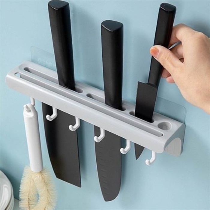 Biyomak® Pratik Çoklu Bıçak Askısı Mutfak Bıçak Düzenleyici Organizer Dayanıklı Bıçaklık