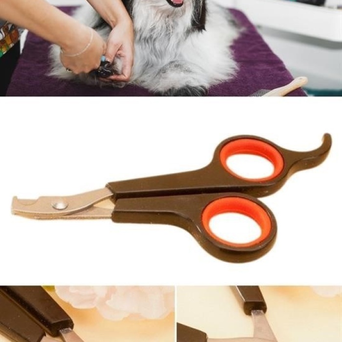 Biomak® Küçük Çelik Uçlu Kedi Köpek Evcil Hayvan Tırnak Makası Pati Bakım Aleti Ergonomik Kaymaz Sap