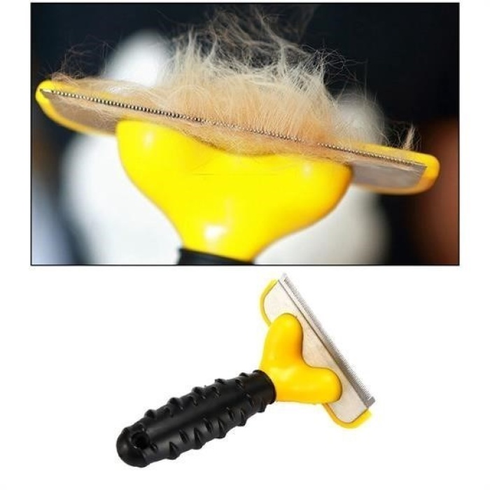 Biomak® Fubminator Kedi Köpek Tüy Toplama Tarağı  Kaşıma Aparatı 4,5 Cm