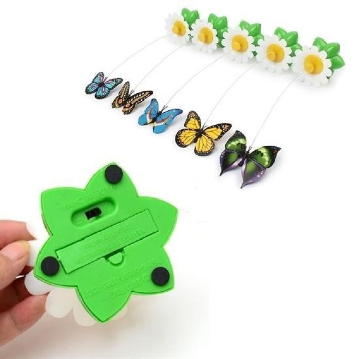 Biomak® Hareketli Dönen Kelebek - Kedi Oyuncağı ( Pille Çalışır)