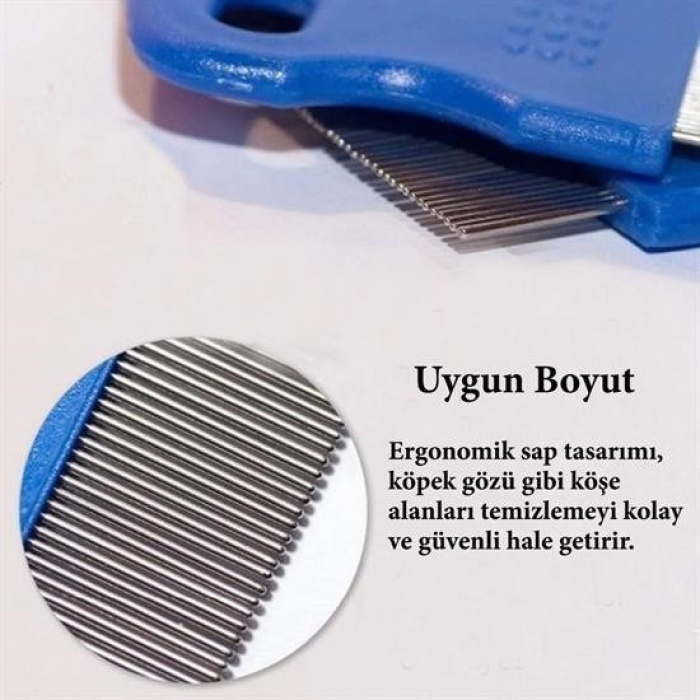 Biomak® Evcil Hayvan Kedi Köpek Pire Tarağı ve Köpek Gözyaşı Lekesi Tarağı