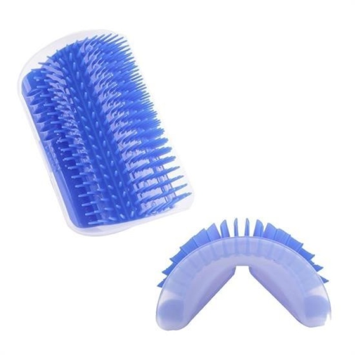 Biomak®  Pratik Kedi Tüyü Kaşıma Ve Tarama Aparatı Duvara Monte Kaşıma Aleti