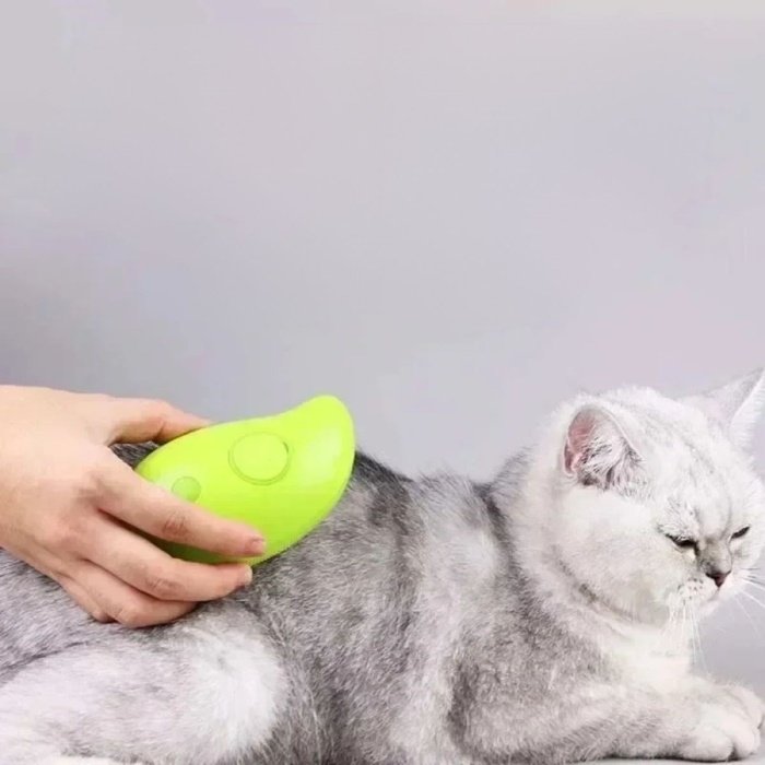 Biomak® Buharlı Yumuşak Silikon Uçlu Kedi & Köpek Tüy Tarama Tarağı Yıkama Fırçası